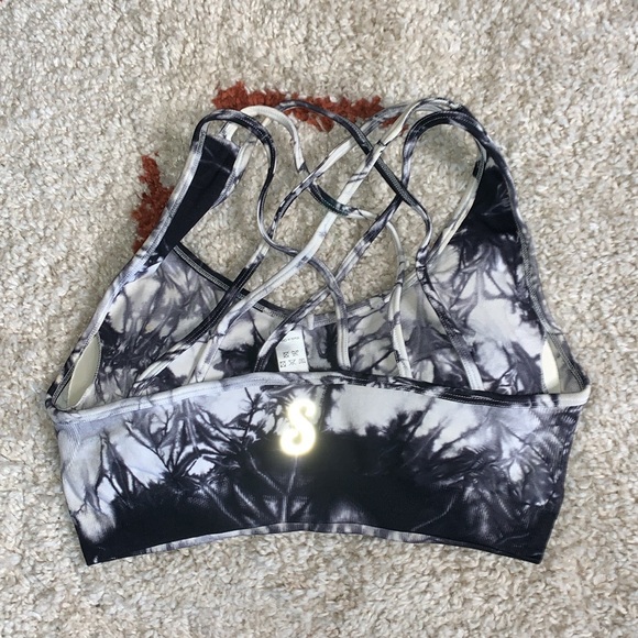 NWOT- Fitness Swank- Workout Set- Sz Lrg- Blk & Wht Marble (GymShark Comparable) - Picture 3 of 10